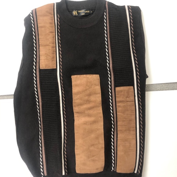 Sergio Louis Italy Brown and Beige Sweater Luxury - Picture 8 of 8